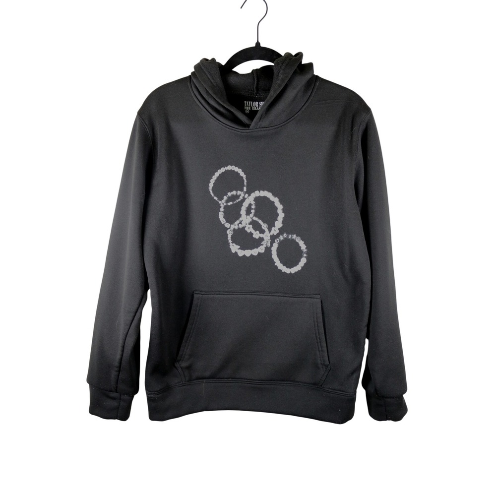 Taylor Swift The Eras Tour Friendship Bracelet Hoodie Black Medium Concert Merch